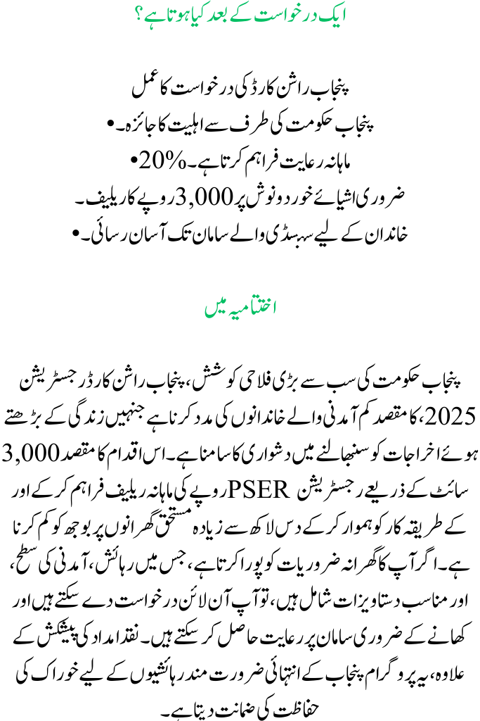 Punjab Rashan Card Registration 2025