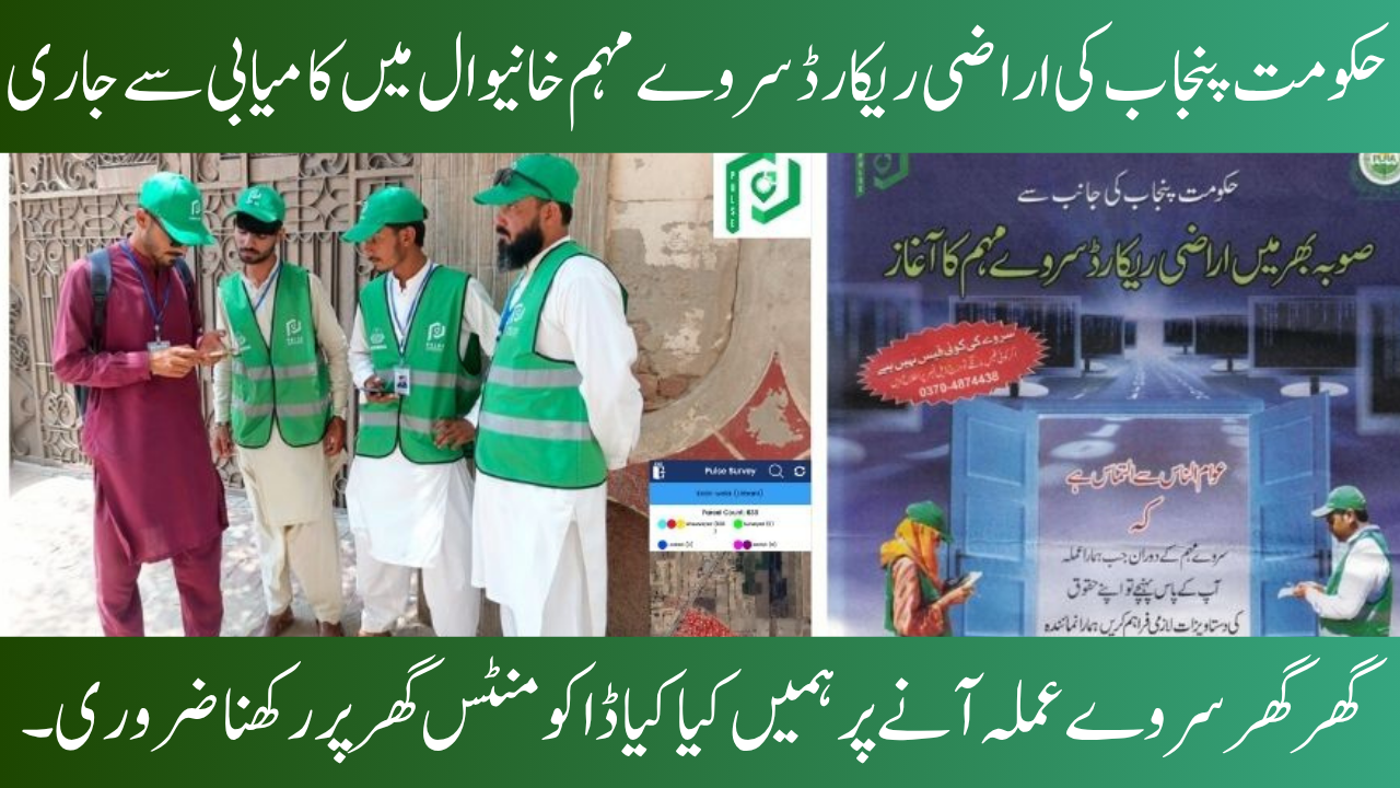punjab land record survey 2025 khanewal